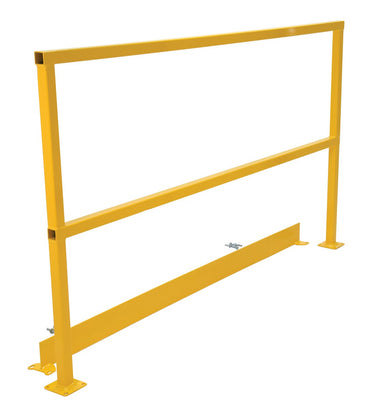 SAFETY HANDRAIL-HARDWARE W/TOEBOARD 72IN - Model SQ-72-TB-HWR